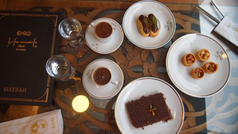 Turkish coffee and desserts